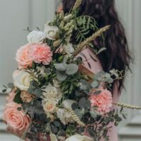 Bouquet de roses “Dragée”