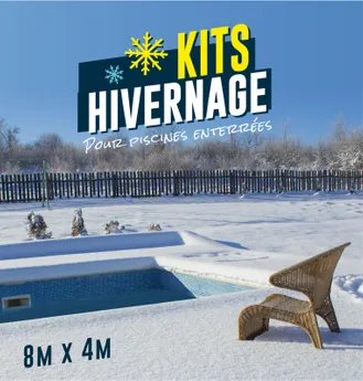 KIT HIVERNAGE PISCINE ENTERREE 8,00x4,00